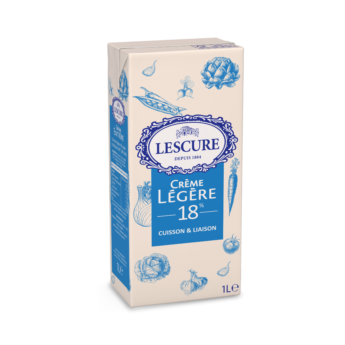 Visuel Crème Lescure 18% MG 1 L